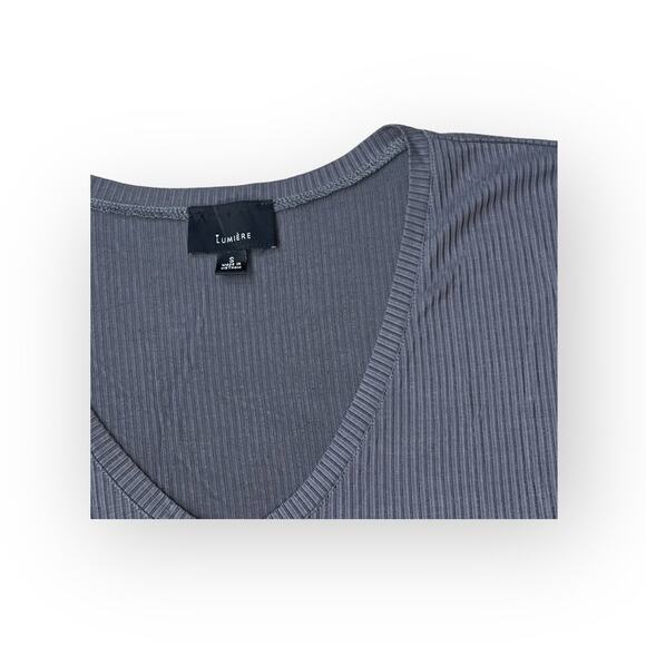 Lumiere Womens Modal Blend V Neck Tee - Picture 2 of 7